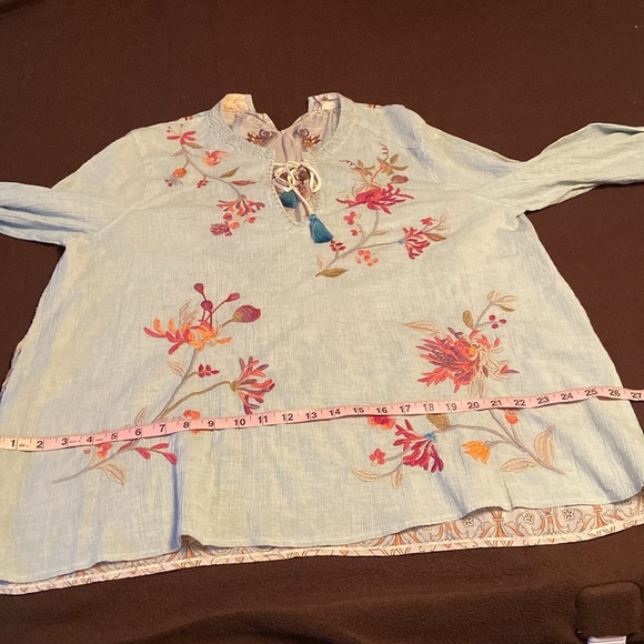 Johnny Was‎ VIVIANA EFFORTLESS SCARF BLOUSE Size Medium (see Measurements) - Picture 14 of 14